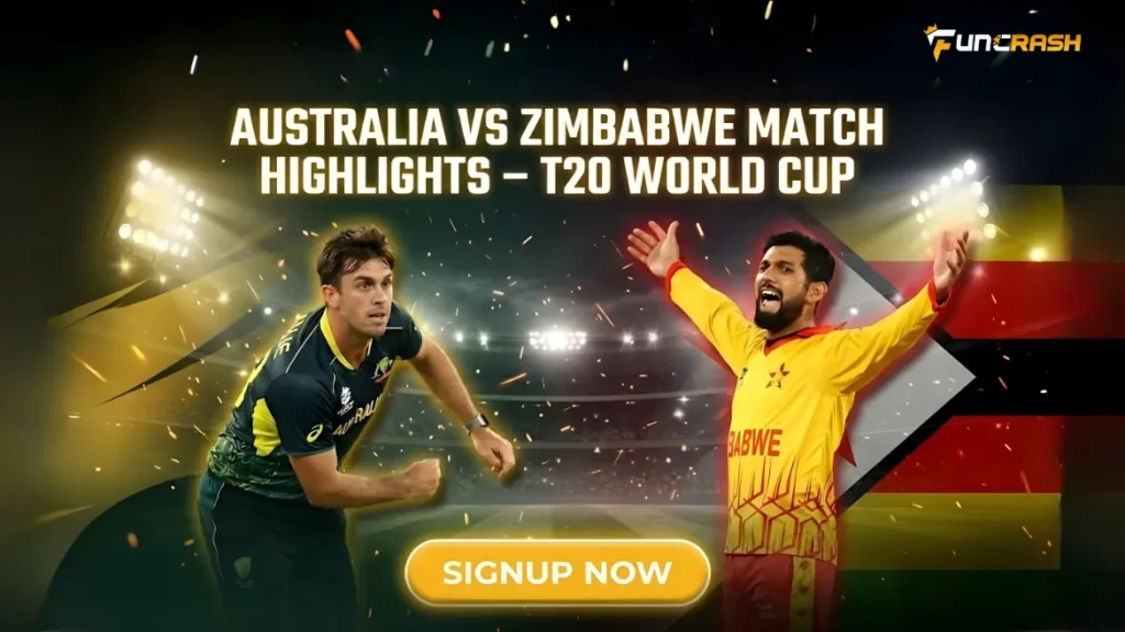 Australia vs Zimbabwe Match Highlights - T20 World Cup